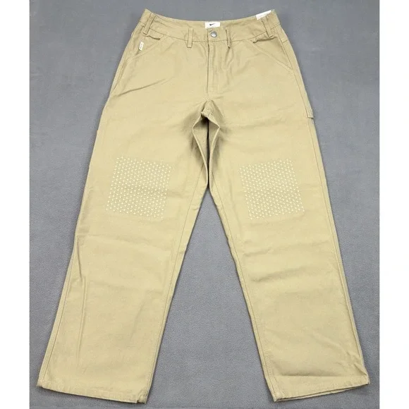 NWT Nike Life Carpenter Parachute Cargo Jeans Pants Men's 34x32 Brown Khaki $140